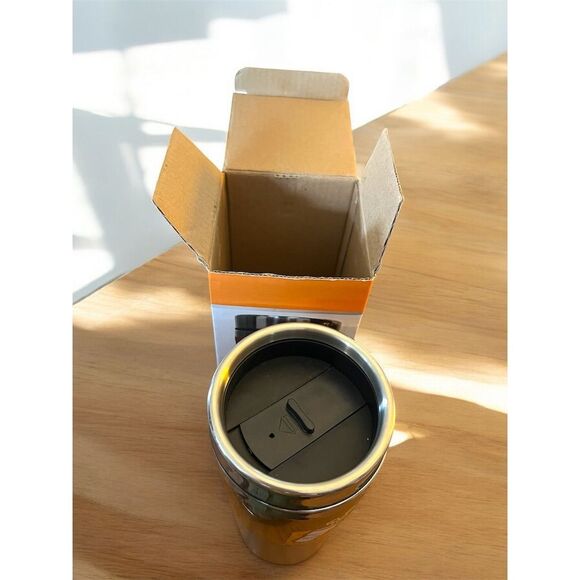 Dad Luvs Coffee Silver Travel Mug Double-Walled Insulated with Slide and Sip Lid - Picture 7 of 7